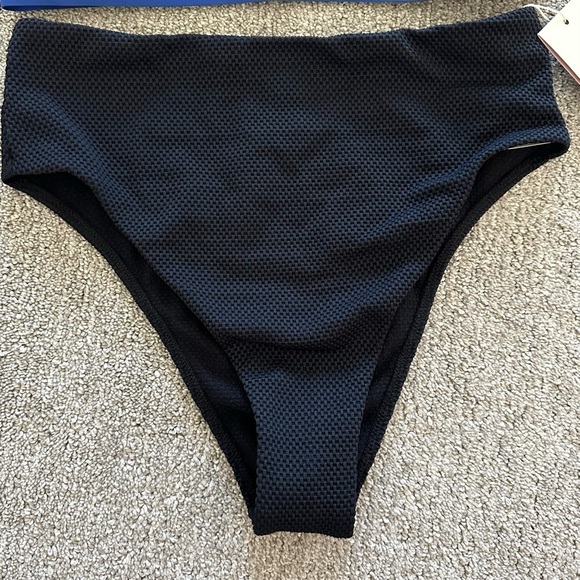Gottex Sensual Simplicity High Waist Texture Pant Bikini Bottom Size 12 - Picture 3 of 7